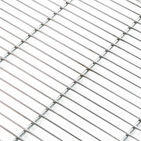 Griglia rettangolare in acciaio inox 58 x 30 cm per barbecue a carbone e a gas