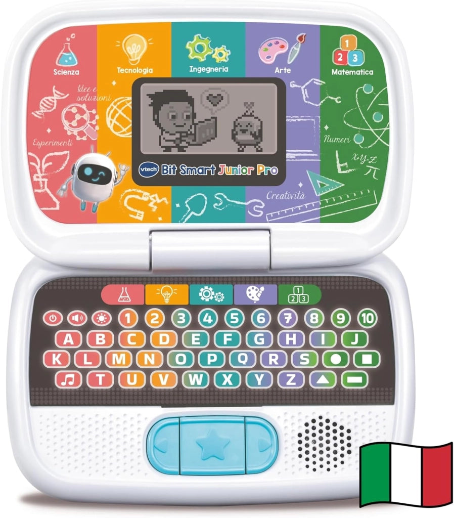 VTech Bit Smart Junior Pro, Computer Educativo S.T.E.A.M., Computer per Bambini con Molte Attivita Integrate, Schermo LC