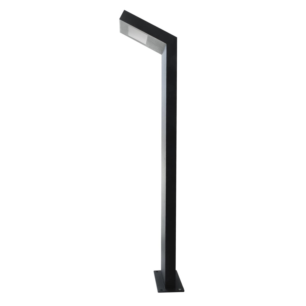Lampione moderno LED 10W IP54 lampioncino impermeabile paletto luminoso esterni luce giardino viale cortile 58cm grigio scuro