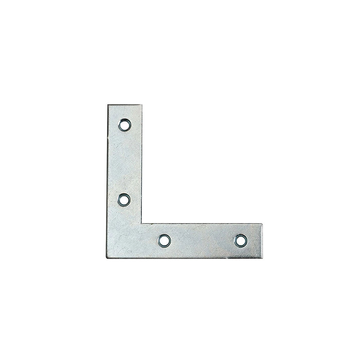 Angoli di rinforzo in acciaio zincato bianco 70 x 70 mm. 4 pz.
