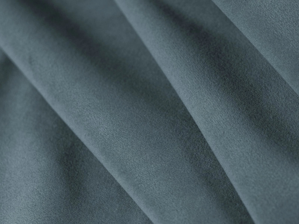 Cosmopolitan Design - Divano "Mackay" 4 posti in velluto blu pastello 