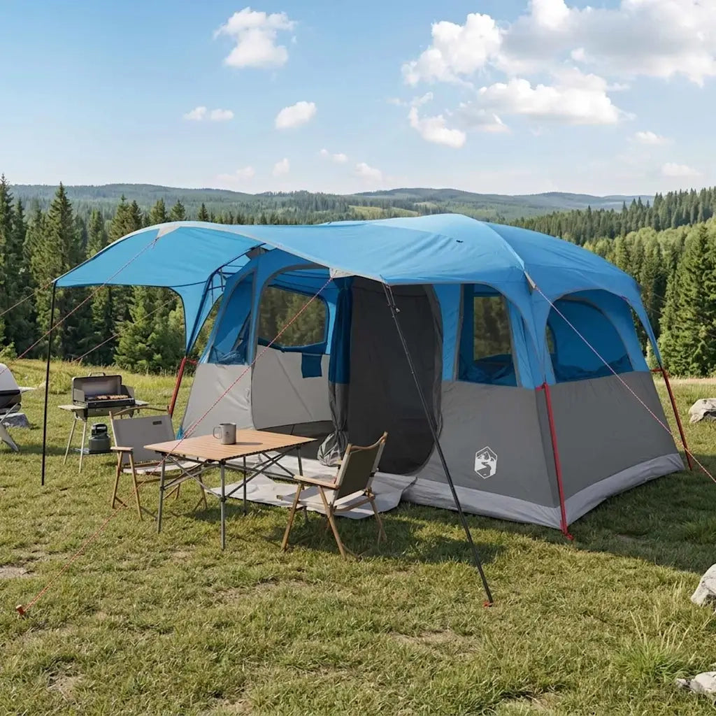 Tenda a tunnel Blu 427 x 305 x 205 cm Poliestere e Acciaio 42028670