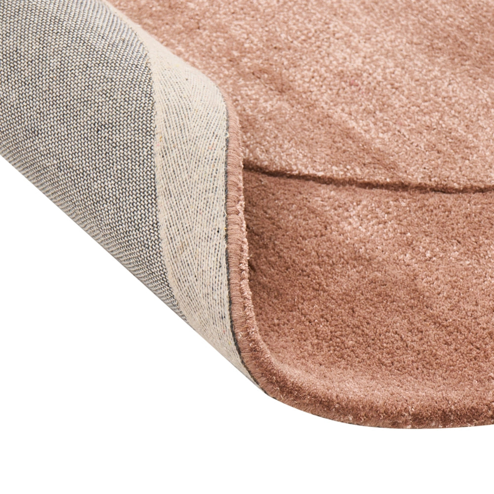 Tappeto per aree in viscosa marrone dorato 160 x 230 cm Tappeto organico a forma di rene per accenti