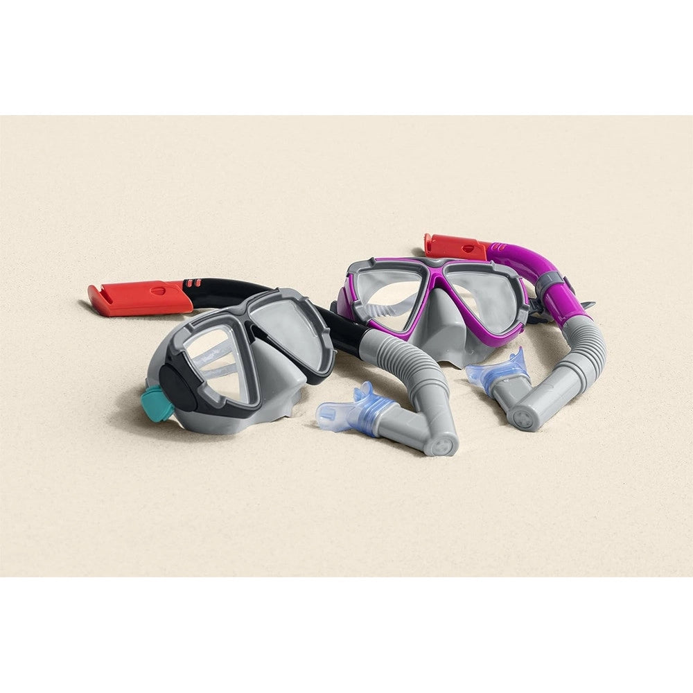 Trade Shop - Set Da Snorkeling Maschera Con Boccaglio Per Adulti Ragazzi Dominator 14+ Anni 24029 -