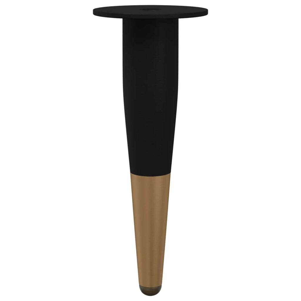 Piedini per mobili 2 pz Nero e Oro ? 40 x 98 mm Ferro CFW3710827