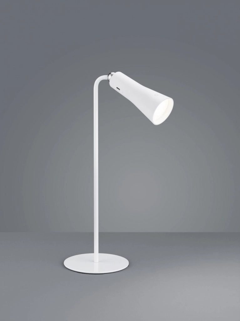 MAXI LAMPADA DA STUDIO LED 2W 200lm, 3000K COMPONIBILE BIANCA RICARICABILE USB CON DIMMERAZIONE TOUCH H.36CM
