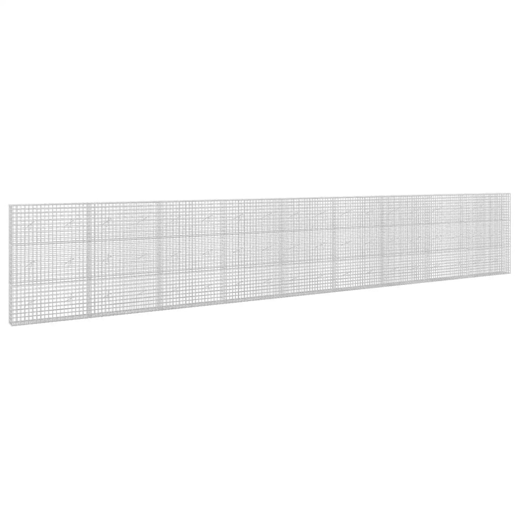 Gabione con filo da 5 mm e rete da 5x5 cm 900x20x150 cm 3464100