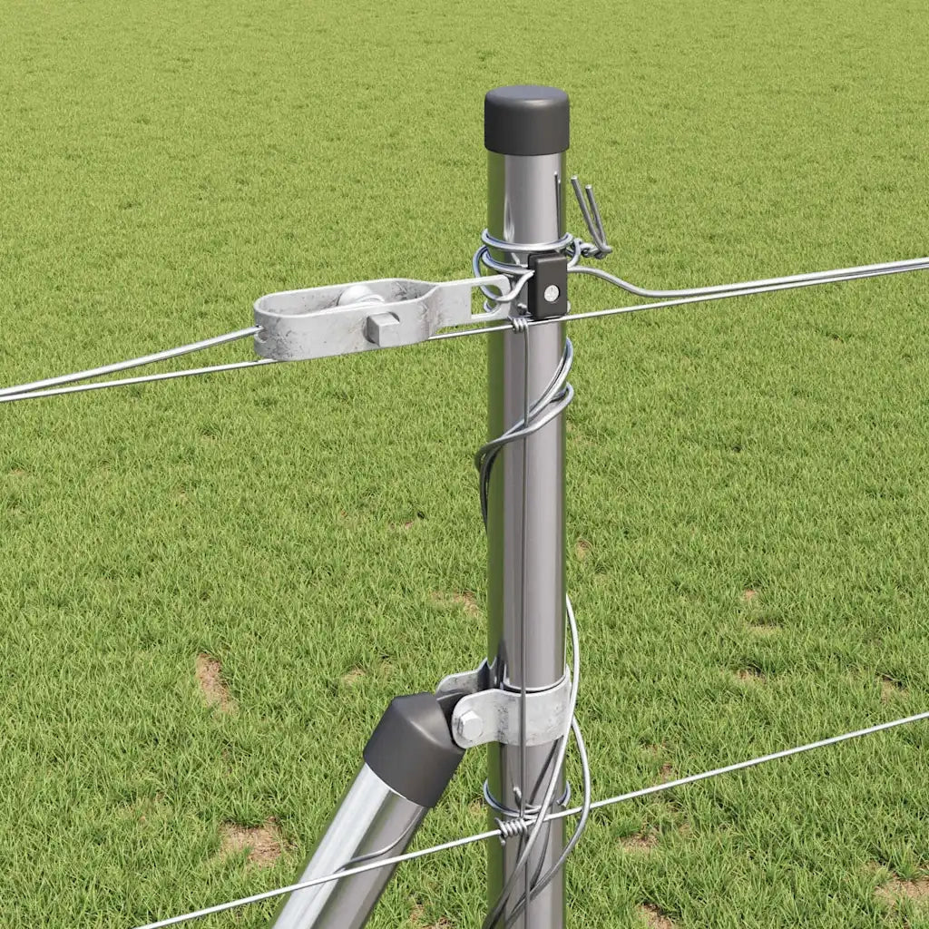 Palo della recinzione Zincato 50 x 1,2 m Acciaio