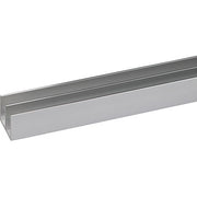PROFILO CANALINA DOPPIA ARCANSAS - ALLUM ARGENTO LUX S.MM 1,0 MM 20X18 H.CM 100- 5 pezzi