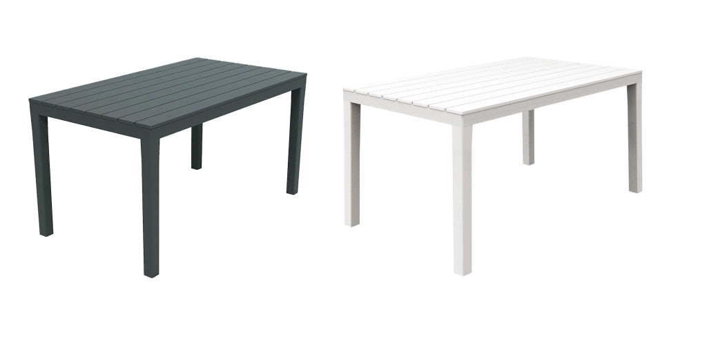 TAVOLO COMPONIBILE RETTANGOLARE 'SUMATRA' cm 138x80x72h - Col. Antracite - PRO GARDEN