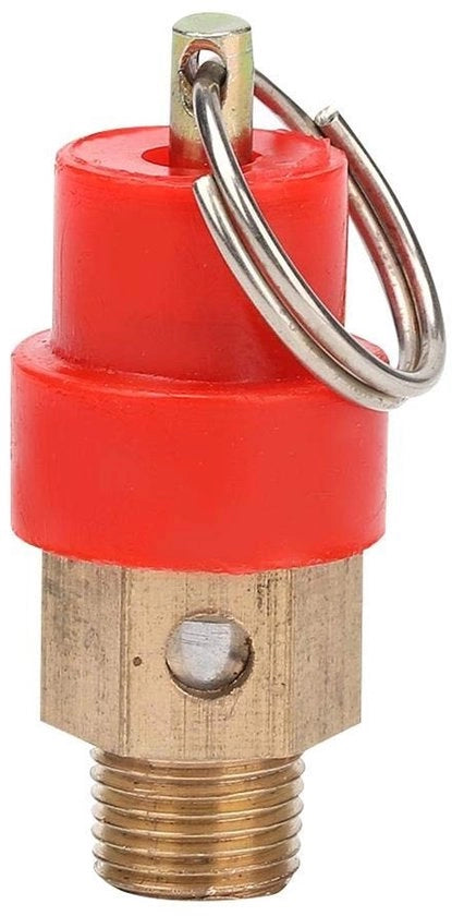 Valvola di sicurezza a molla 8 kg - Tipo di manovella - Valvola di rilascio di pressione - Ottone - 3 pezzi - Connetti G1/4