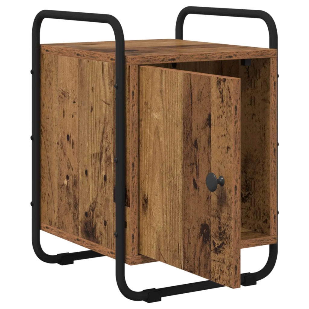 Armadio da Notte 2 pz Legno antico Legno ingegnerizzato 8007608
