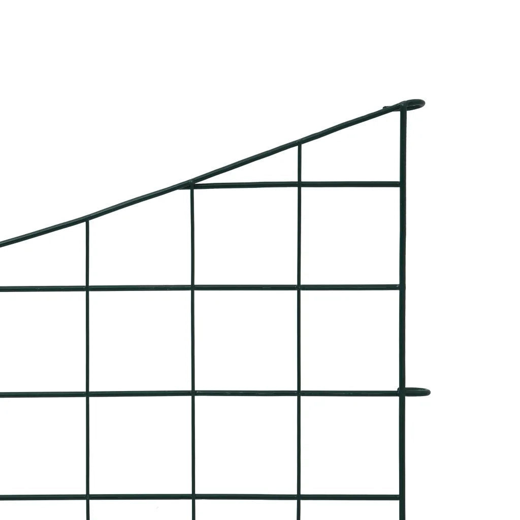 Set Recinzione da Giardino ad Arco Invertito 77,5x64 cm Verde 146104