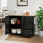 Tavolo da Cucina Allungabile con Cassetti e Anta ¨C MINIMAL ¨C Rovere, 135x44x90 cm