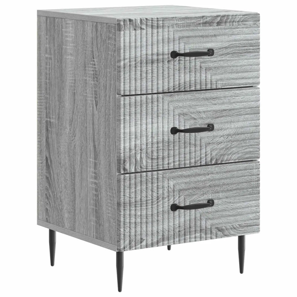 Armadio da Notte con cassetto Grigio Sonoma 43 x 41 x 66,5 cm 894791