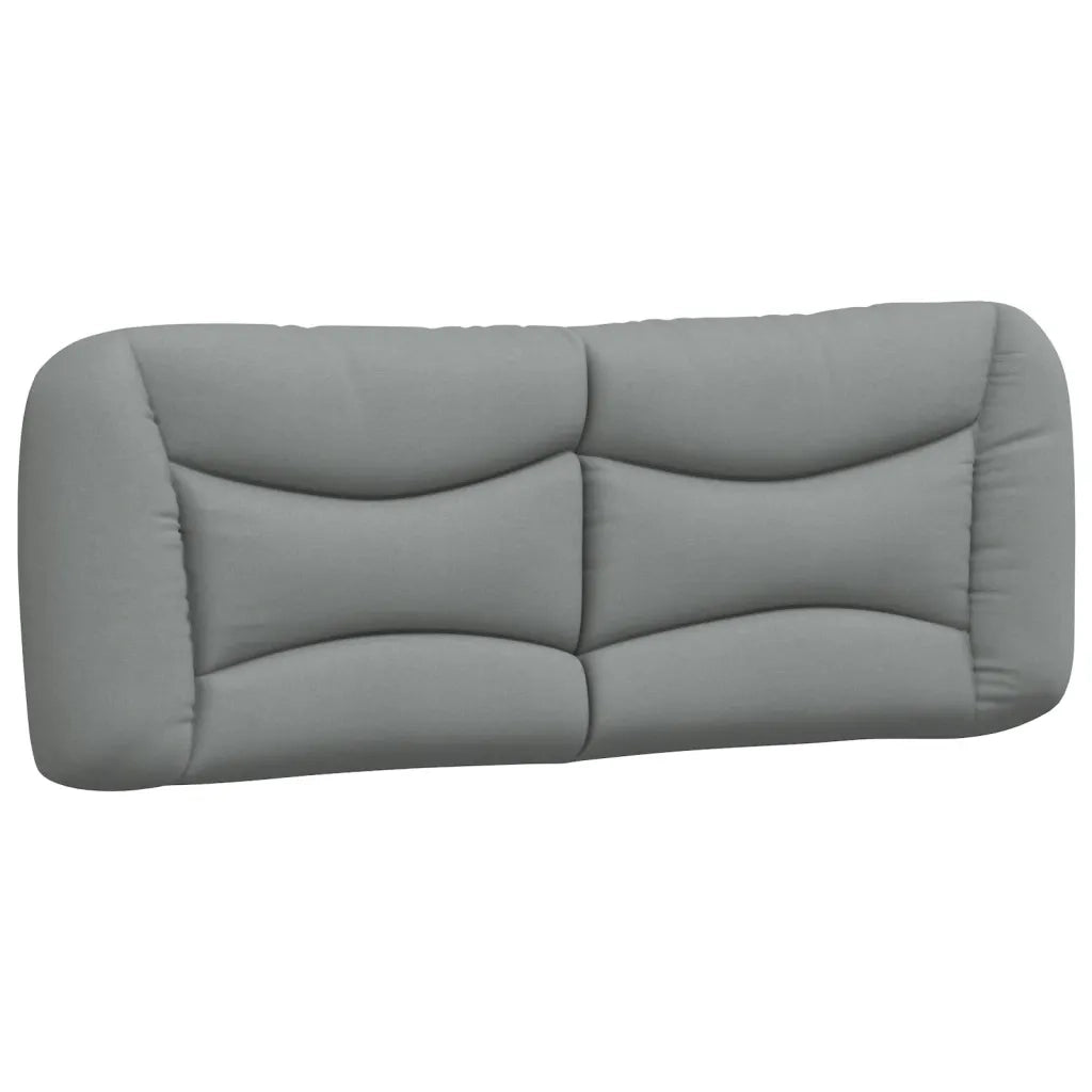 Cuscino Testiera Hvar Grigio Chiaro 120 cm in Tessuto CFW2045698