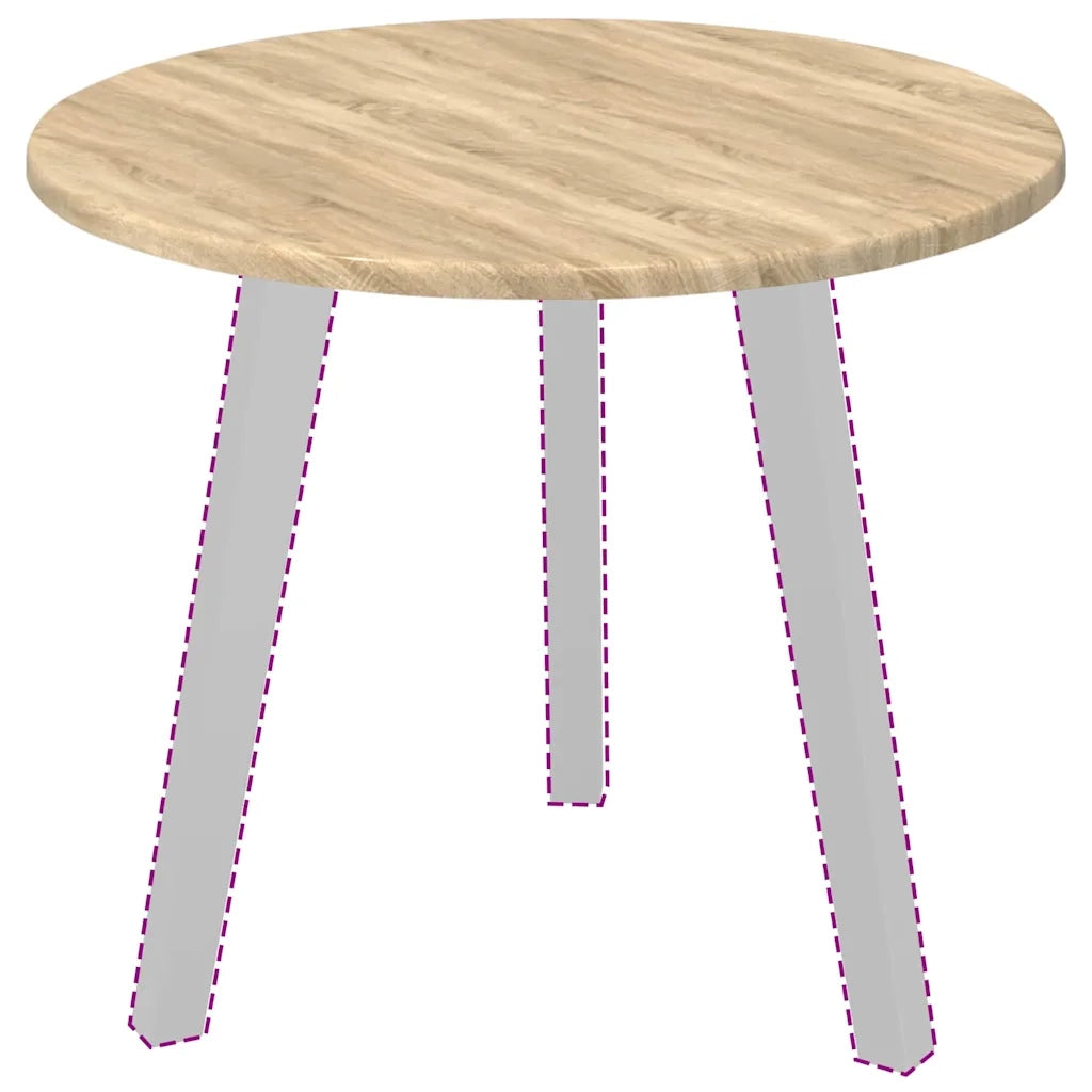 Piano del tavolo rovere sonoma Ø 50 x 1,5 cm Legno multistrato 880393