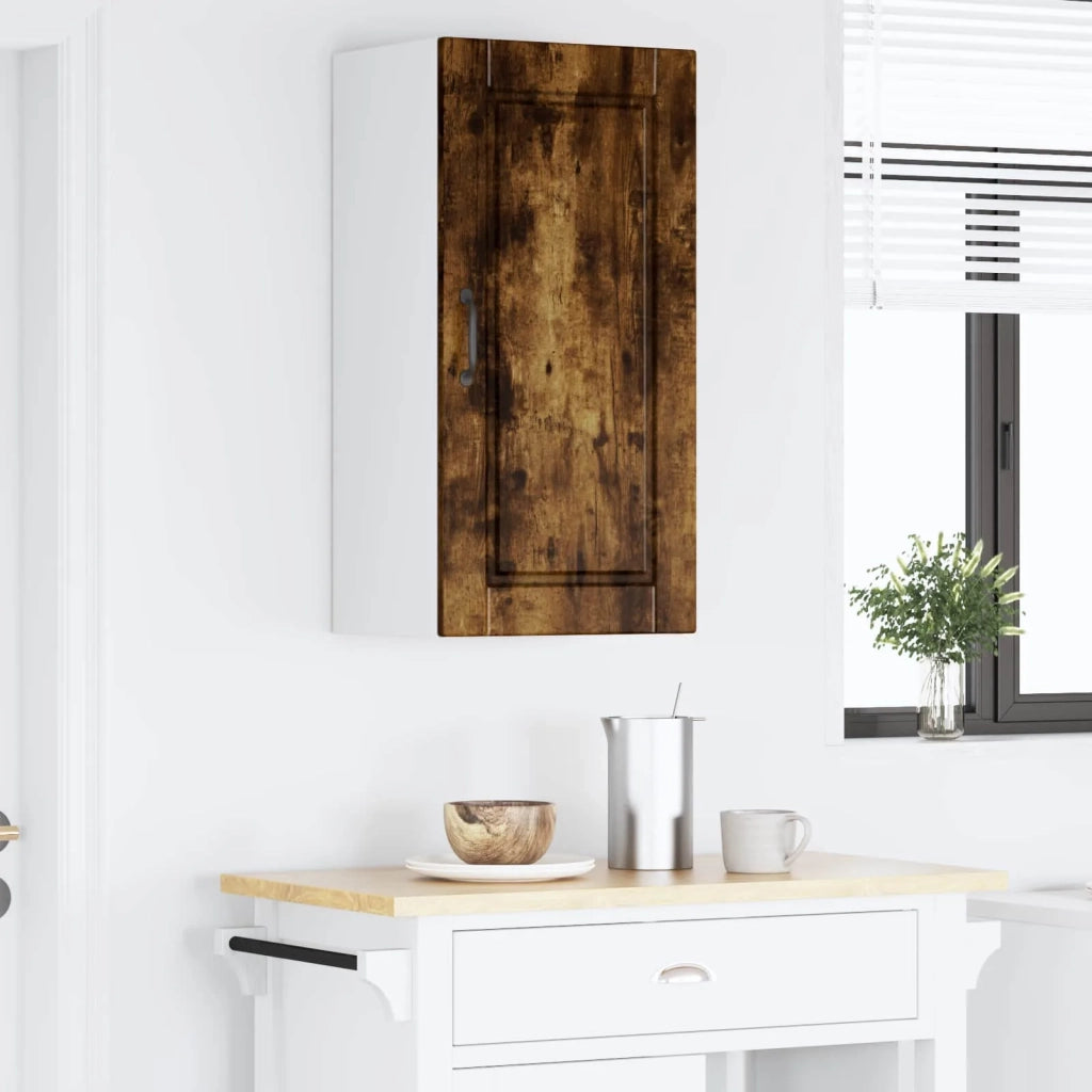 Pensile da cucina | Armadietto a muro PORTO Rovere fum¨¦ 40 x 31 x 80 cm