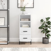 Credenza-Buffet-Armadio da cucina Bianco Lucido 34,5x34x90 cm in Legno Multistrato 921608