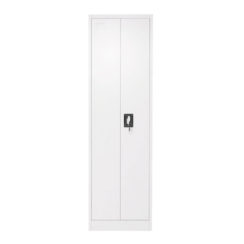 Armadio metallico per prodotti di pulizia – 1700×500×400 mm, 2 ante con serratura, grigio Breckner Germany