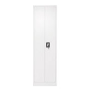 Armadio metallico per prodotti di pulizia – 1700×500×400 mm, 2 ante con serratura, grigio Breckner Germany