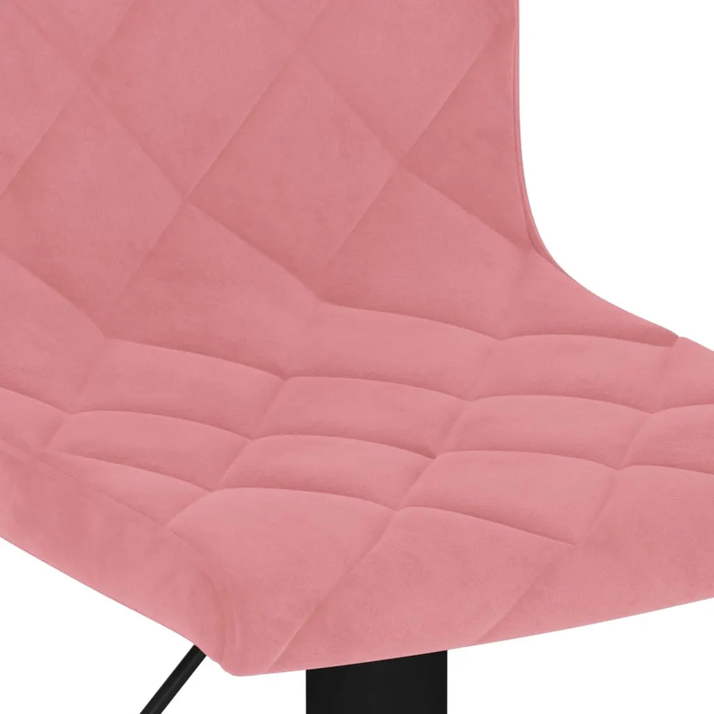 vidaXL Sgabelli da Bar 2 pz Rosa in Velluto