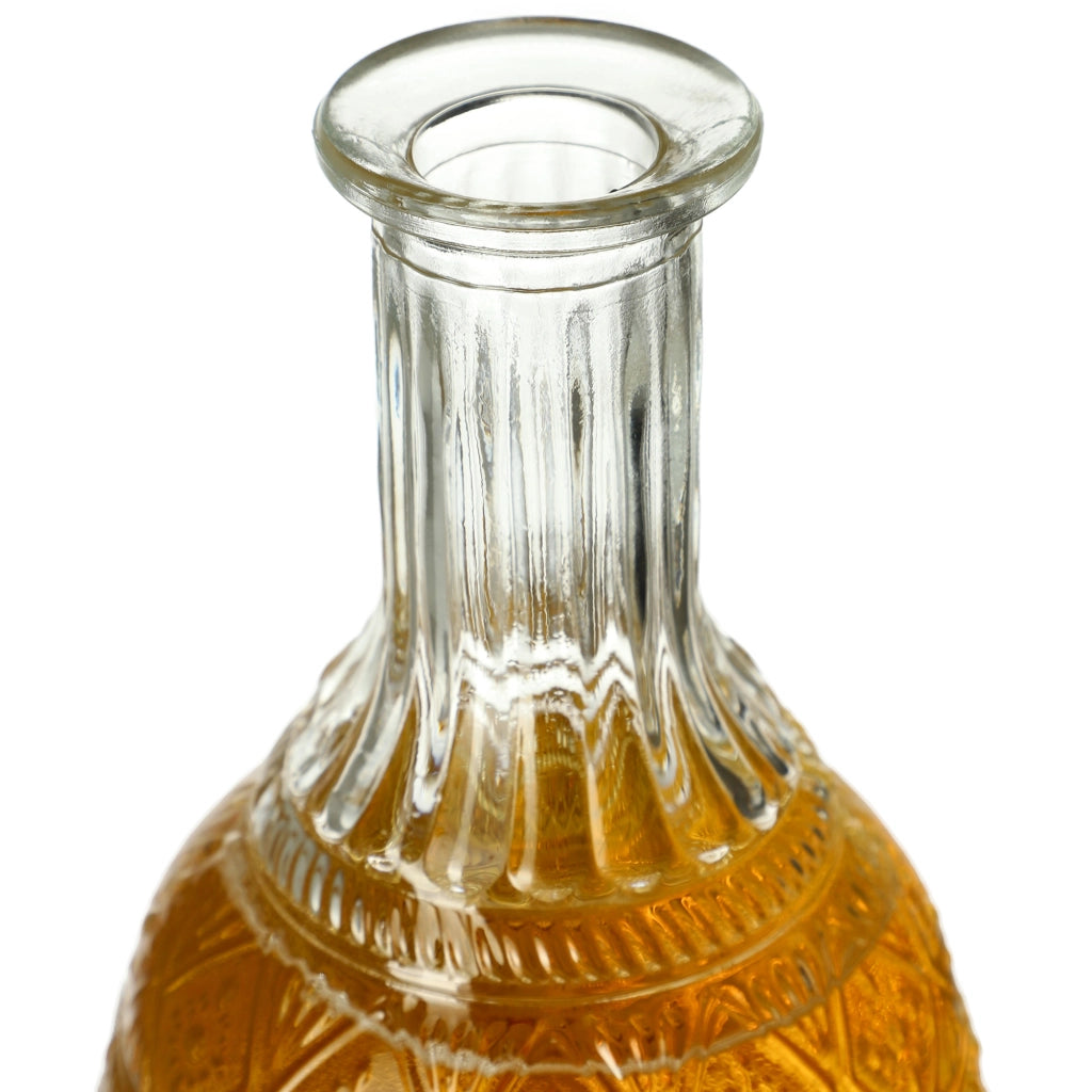 Caraffa per whisky KADAX, bottiglia in vetro cristallo da 1 litro con tappo di sughero, 2 pezzi