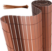 1.4x5m Schermo di PVC Mat W-Forma Difesa per Giardino & Terrazza, Resistente al Vento e alle Intemperie, UV-Resistente