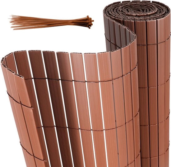 1.4x5m Schermo di PVC Mat W-Forma Difesa per Giardino & Terrazza, Resistente al Vento e alle Intemperie, UV-Resistente