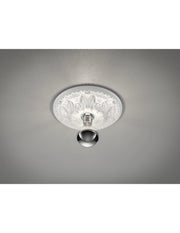 Rosone Portalampada Gesso Verniciabile Stile Classico Lilly Ø30 cm Trio Lighting