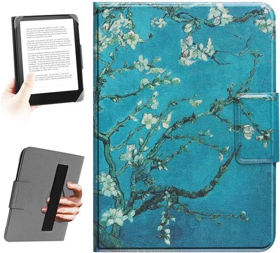 Hoes universale per e-reader da 6,8 pollici, 7 pollici, compatibile con Kindle, Kobo, Paperwhite, Pocketbook, Tolino e-reader. Hoes elastica per lettori di e-book da 6" - 7".