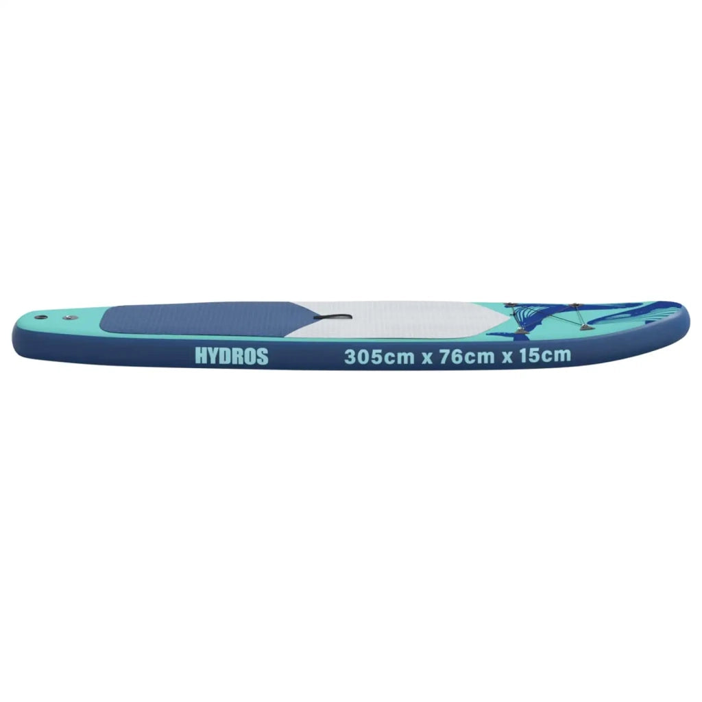 Tavola da Paddle Gonfiabile HYDROS 305 x 76 x 15 cm Turchese 42039112