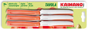 Kaimano SET COLTELLI DA TAVOLA DINAMIK 6 PEZZI col. Nero