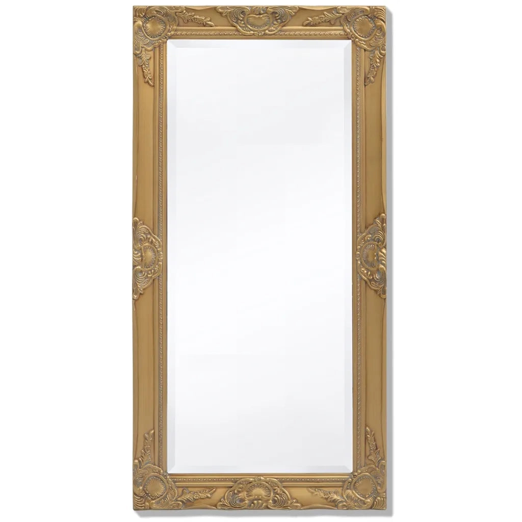 Specchio da Parete Stile Barocco 100x50 cm Dorato cod mxl 47440