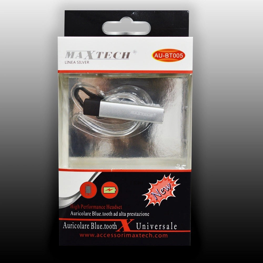 Trade Shop - Auricolare Bluetooth Universale Ad Alta Prestazione Per Smartphone Maxtech Au-bt005 -