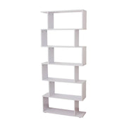 LIBRERIA DI DESIGN DA UFFICIO SCAFFALE IN LEGNO 80 X 24 X 191 CM BIANCO OPACO