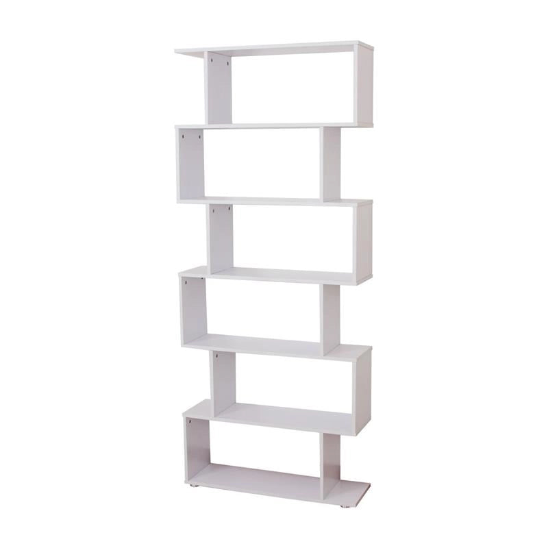 LIBRERIA DI DESIGN DA UFFICIO SCAFFALE IN LEGNO 80 X 24 X 191 CM BIANCO OPACO
