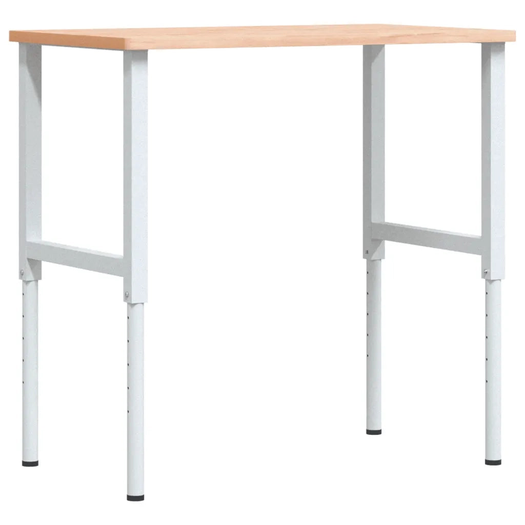 Banco da Lavoro 100x60x(71,5-98) cm Legno Faggio Rettangolare 3309704
