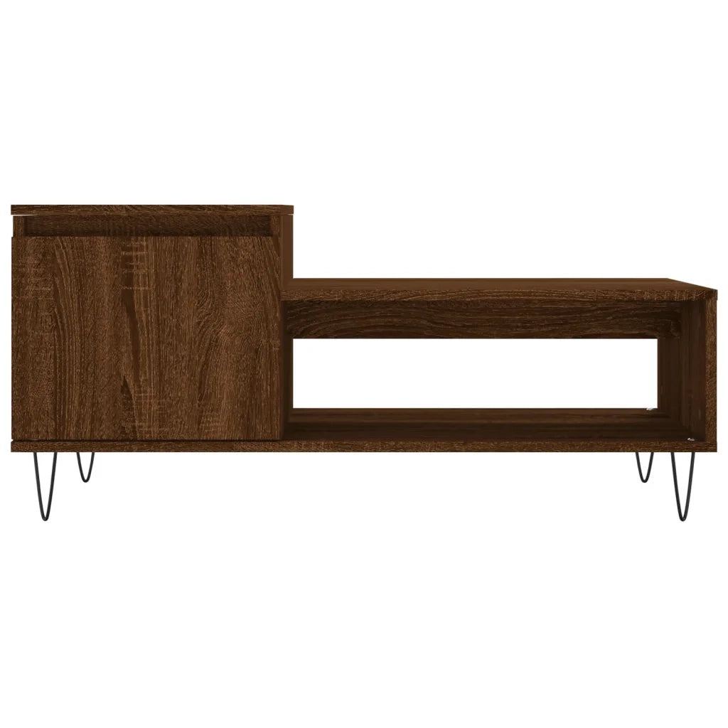 Tavolino da salotto | Tavolino da caff¨¨ | Tavolino da Soggiorno Rovere Marrone100x50x45cm Legno Multistrato