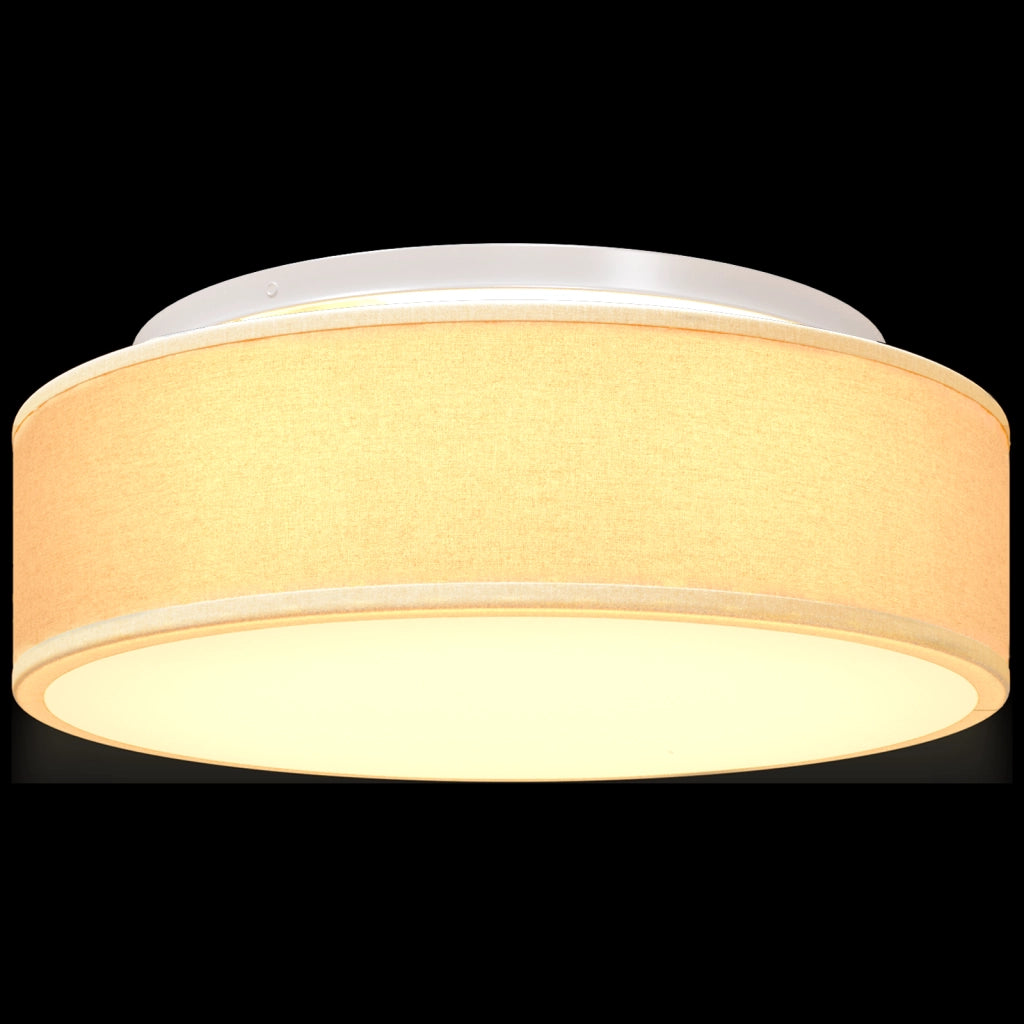 Lampade a soffitto a incasso bianche Ã˜ 38 cm Tessuto E27