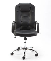Poltrona da ufficio presidenziale ergonomica in ecopelle modello Luxor