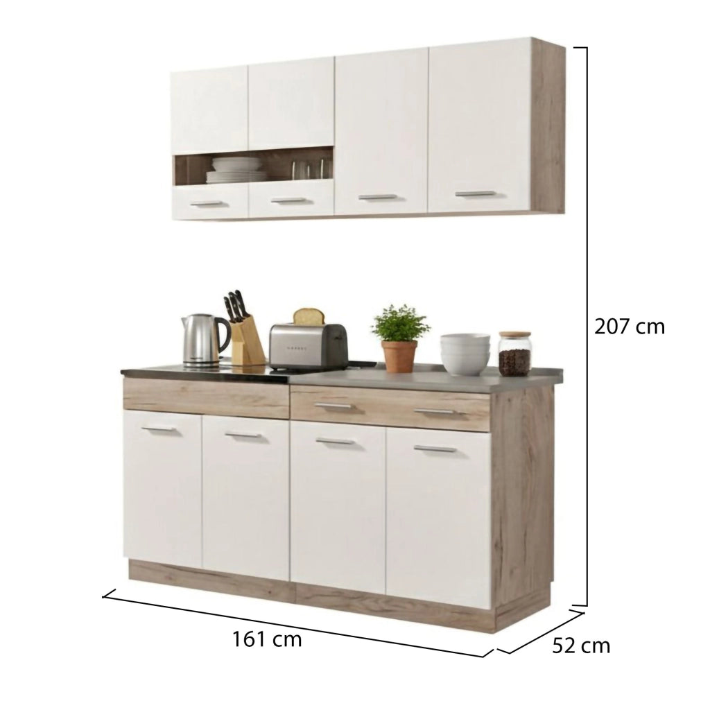 Cucinino Solarolo, Cucina un Cassetto, Elettrodomestici non inclusi, Bianco