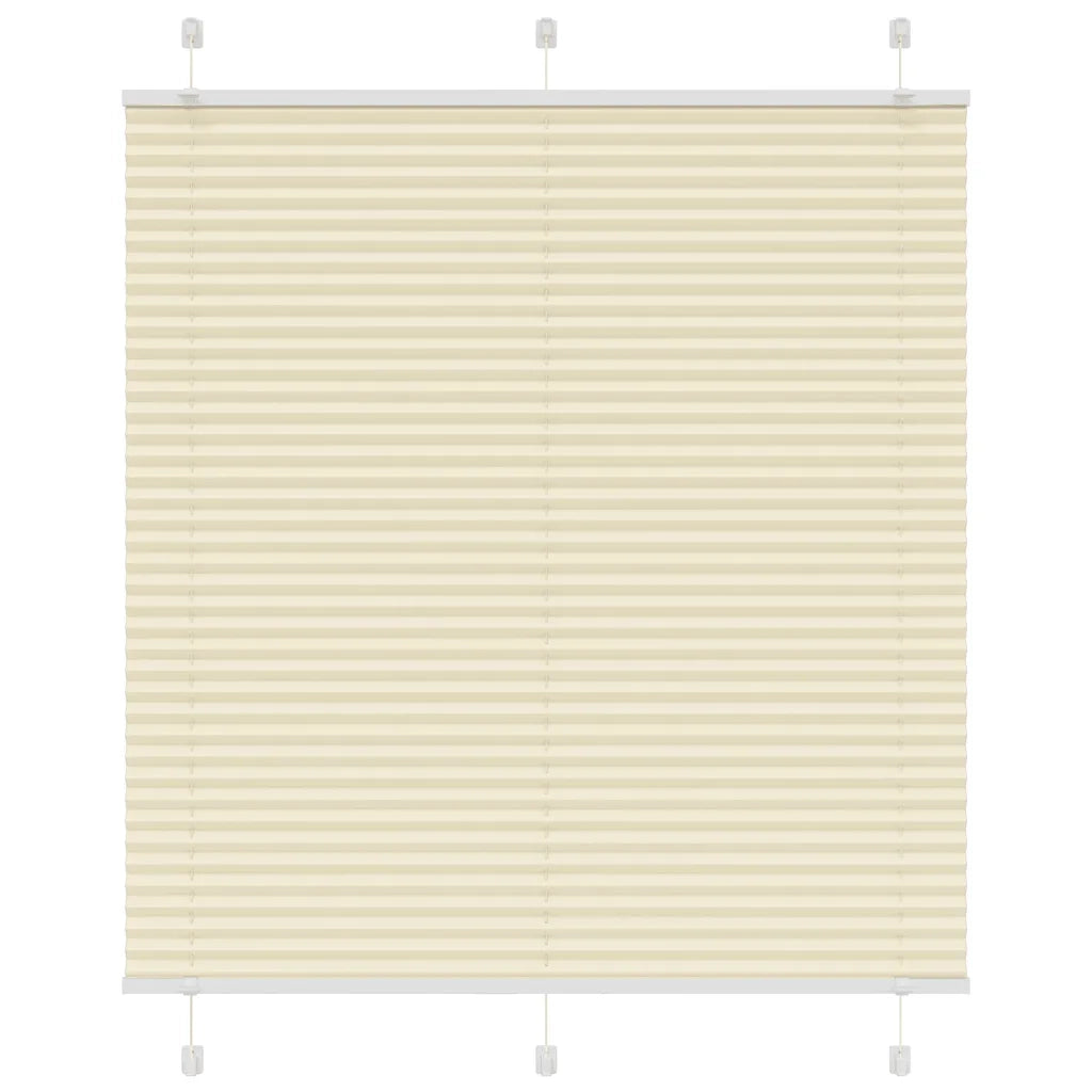 Tenda Plissettata Crema 115x100 cm Larghezza Tessuto 114,4 cm