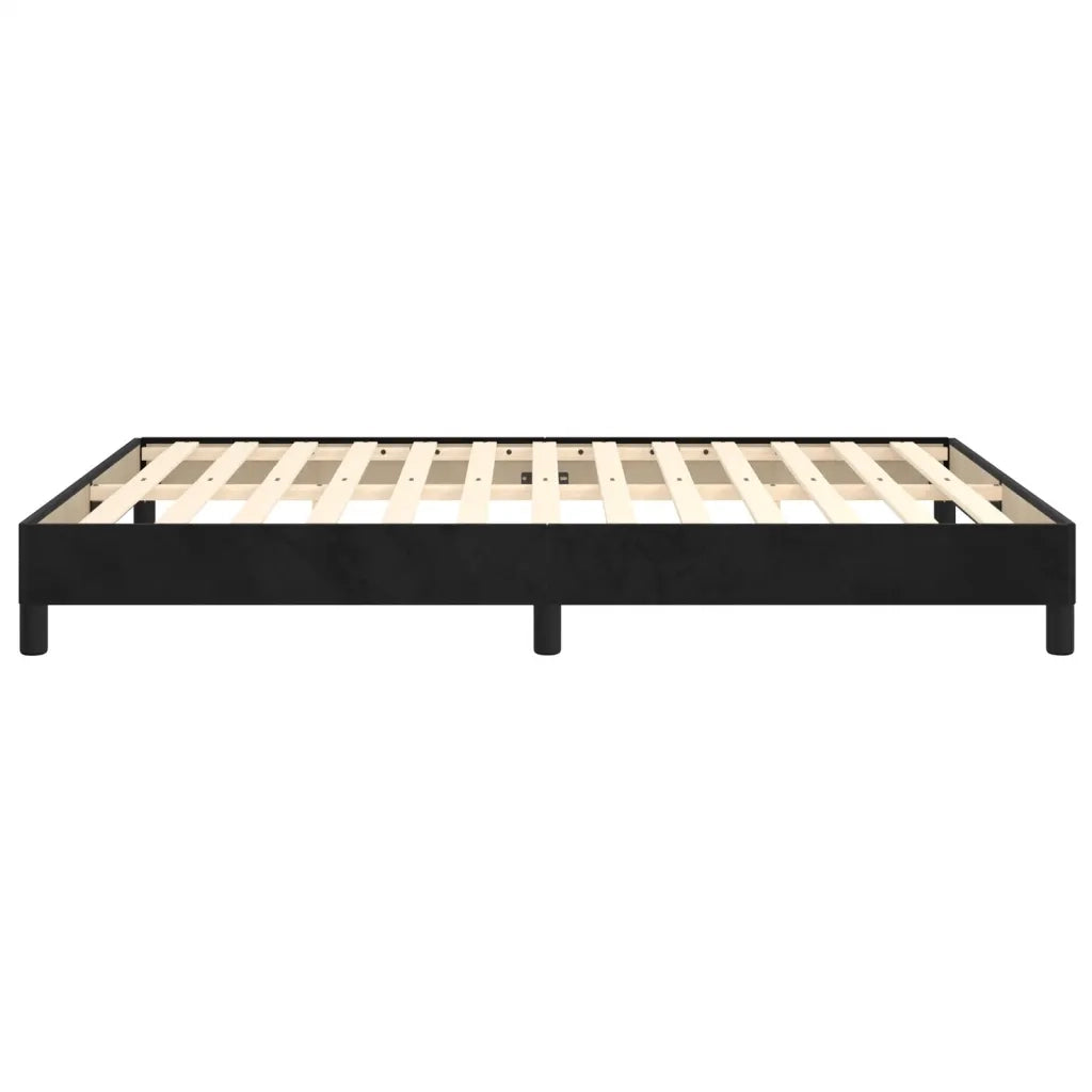 Giroletto senza Materasso Nero 140x200 cm in Velluto 346978
