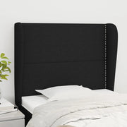 Testiera ad Orecchio Nera 103x23x118/128 cm in Tessuto 3117808