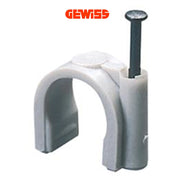 Graffetta plastica diametro 5-6 mm bianco pezzi 100 gw50621