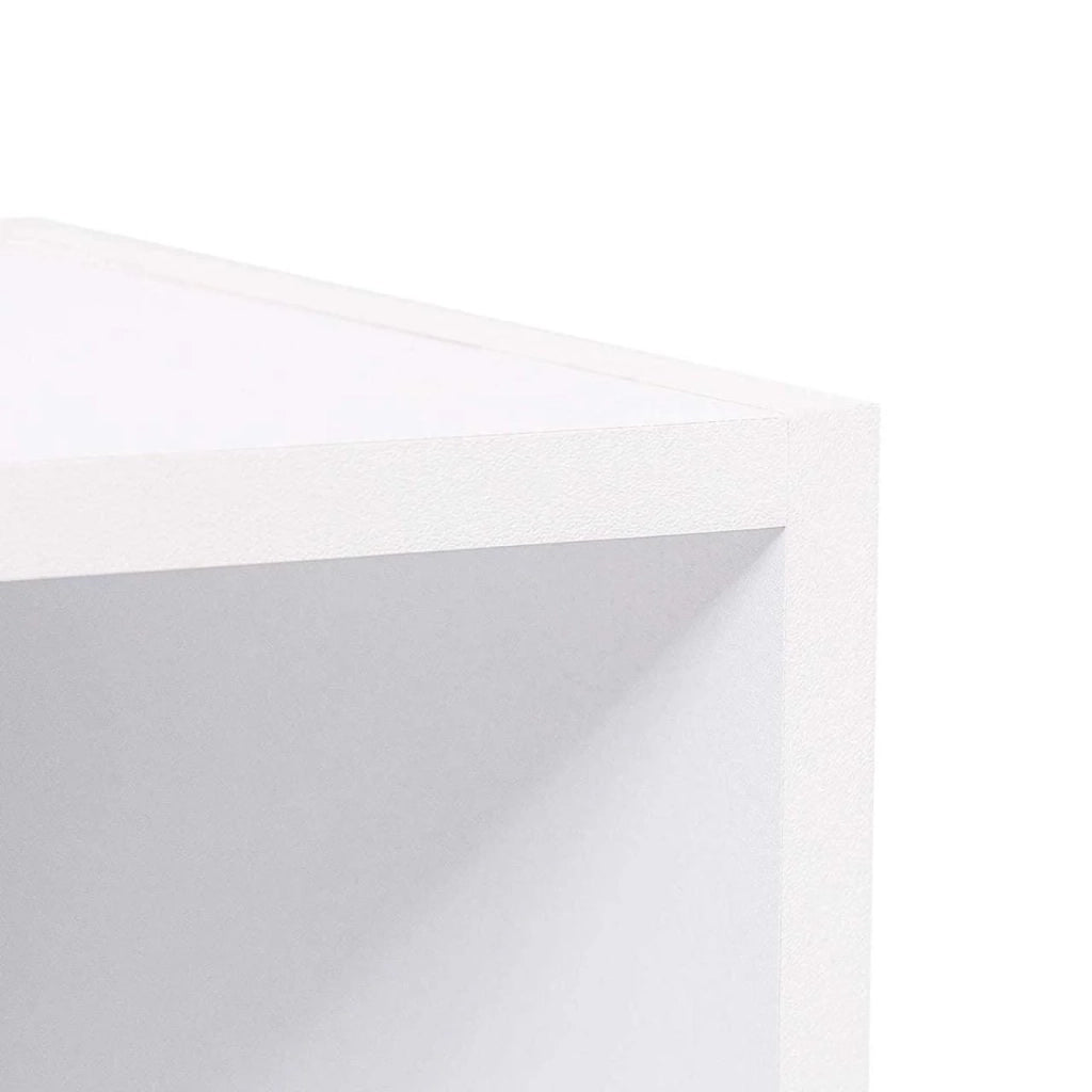 Libreria in legno con 4 ripiani a cubo 106 cm bianco 19_0000388