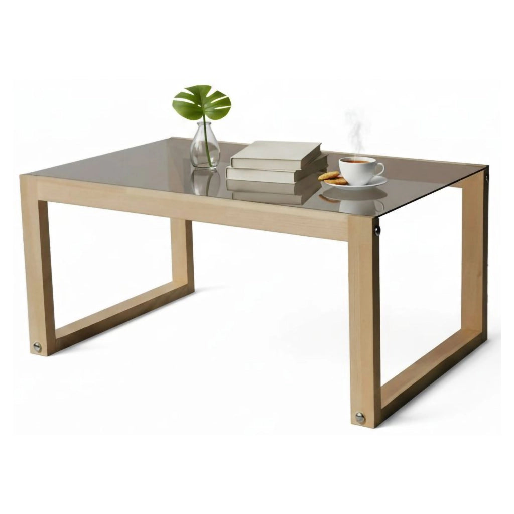Aldino, Tavolino da Salotto Portariviste, 85x55x40h cm Marrone Rovere