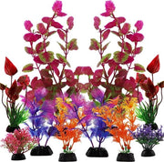 Decorazione per Acquario Set di 10 Piantine Colorate per Acquario