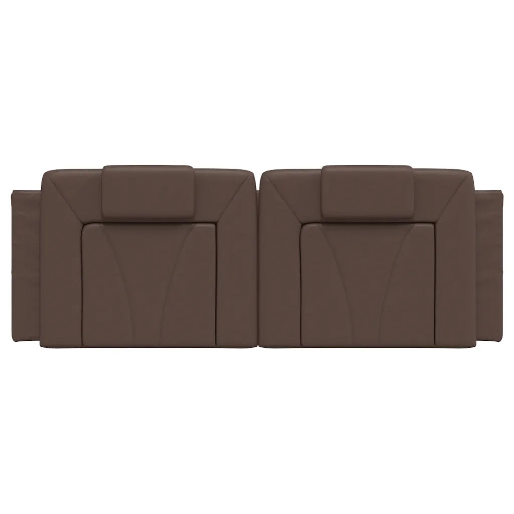 Cuscino Testiera Viana Marrone 120 cm in Similpelle 374783